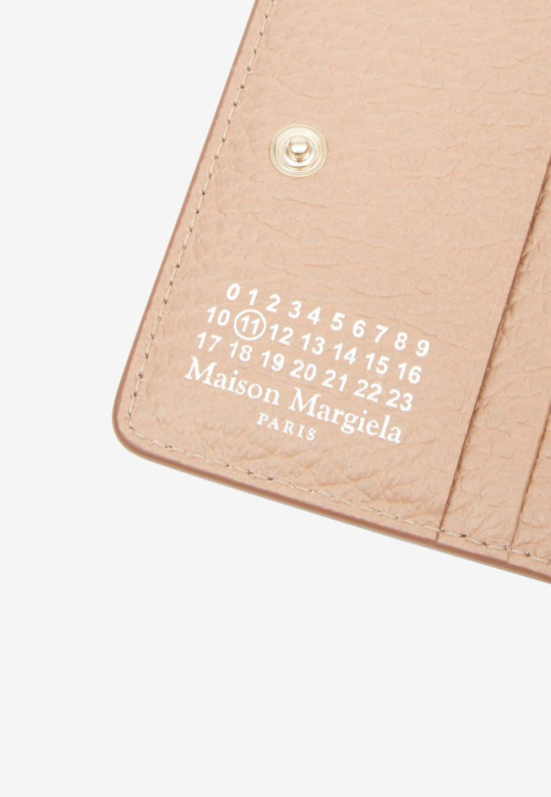 Maison Margiela Four-Stitches Grained Leather Cardholder Beige S56UI0140P4455_T2070