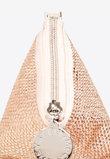 Stella McCartney Crystal Mesh Fringed Handbag Gold 7P0065WP0360_5566