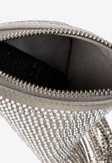 Stella McCartney Crystal Mesh Fringed Handbag Silver 7P0065WP0360_8101