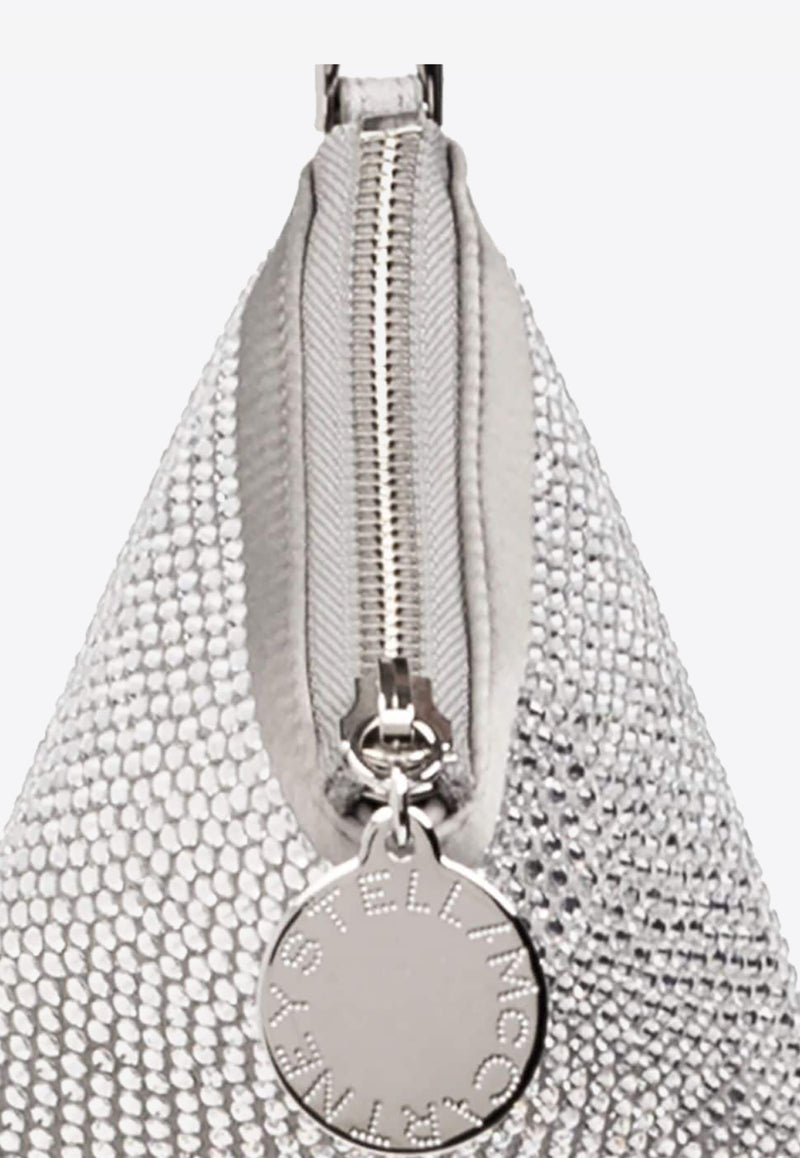 Stella McCartney Crystal Mesh Fringed Handbag Silver 7P0065WP0360_8101