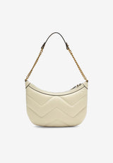 Gucci Small GG Marmont Leather Shoulder Bag White 777263AAC74/O_GUC-9206