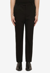Saint Laurent Wool Straight-Leg Pants Black 777361Y7E63/O_YSL-1000