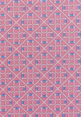 Ferragamo Square Gancini Silk Tie Pink 351218 4 ZELDA 778582 F ROSA