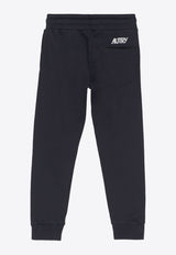 Autry Kids Boys Logo Embroidered Track Pants Blue KPPK023_B