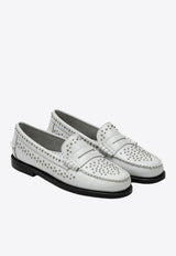 Sebago Classic Dan Studded Loafers White 78118KWLE/Q_SEBAG-911