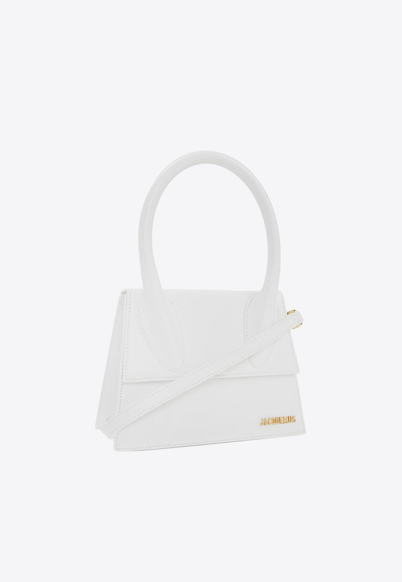 Jacquemus Le Grand Chiquito Leather Top Handle Bag White 213BA03-213 300-100