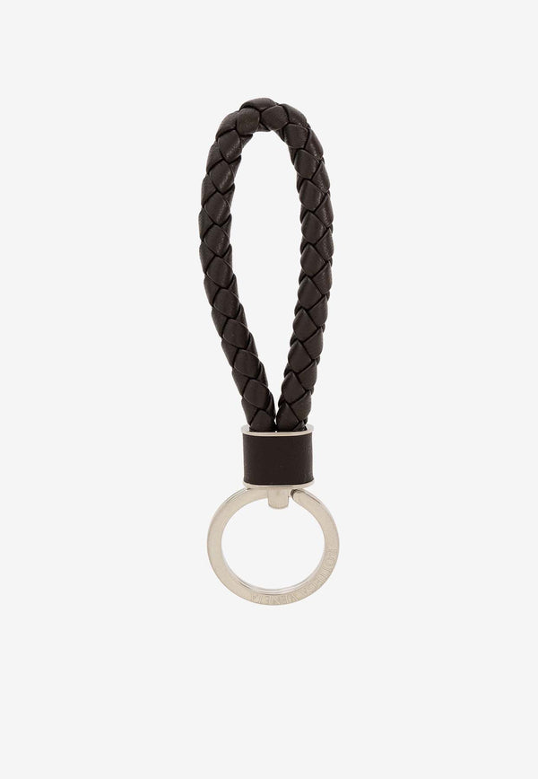 Bottega Veneta Intrecciato Leather Key-ring Fondant 709727 VMAY1-2145