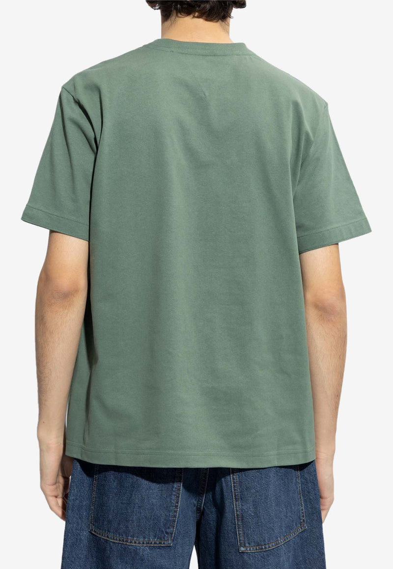 Bottega Veneta Basic Crewneck T-shirt Green 744965 VF1U0-3099