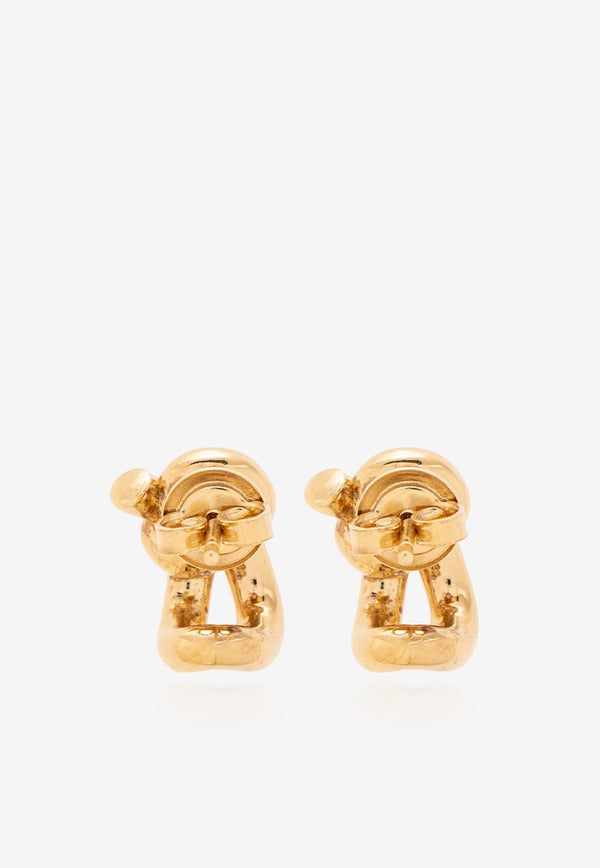 Bottega Veneta Knotted Stud Earrings Gold 708285 VAHU0-8120