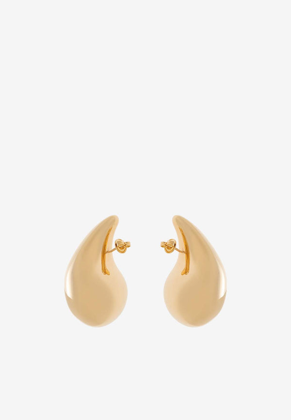 Bottega Veneta Large Drop-Shaped Earrings Gold 720038 VAHU0-8120