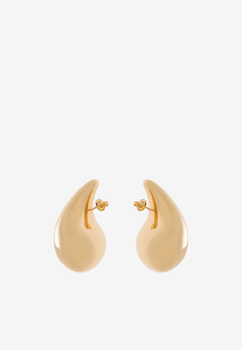 Bottega Veneta Large Drop-Shaped Earrings Gold 720038 VAHU0-8120