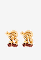 Bottega Veneta Knotted Hoop Earrings
 Gold 732123 VAHUA-6300