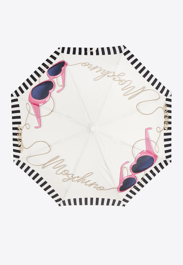 Moschino Sunglasses Print Open and Close Umbrella Cream 8944 OPENCLOSEI-CREAM
