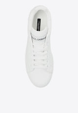Dolce & Gabbana Portofino Low-Top Leather Sneakers White CK1544 A1065-80001