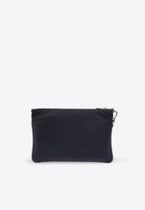 Dolce & Gabbana Logo Print Pouch Bag Navy BP3259 AG182-8C653