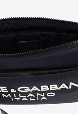 Dolce & Gabbana Logo Print Pouch Bag Navy BP3259 AG182-8C653