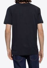 Dolce & Gabbana Logo Plaque Crewneck T-shirt Navy Blue G8PT1T G7F2I-B0665
