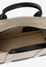 حقيبة توت متوسطة من الجلد