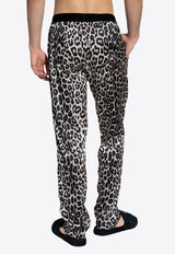 Tom Ford Leopard Print Silk Pajama Pants Grey T4H201750 0-278