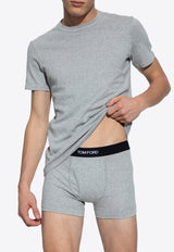 Tom Ford Basic Crewneck T-shirt Grey T4M081040 0-020