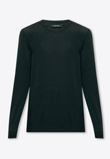 Tom Ford Long-Sleeved Logo T-shirt Black T4M141410 0-002