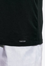 Tom Ford Long-Sleeved Logo T-shirt Black T4M141410 0-002