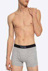 Tom Ford Logo Jacquard Stretch Boxer Briefs - Set of 2 Grey T4XC31040 0-020