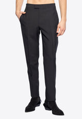 Versace Wool Mohair Tailored Pants 1013926 1A09805-1B000