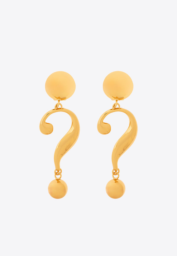 Moschino House Symbols Drop Earrings Gold 24121 A9155 8493-0606