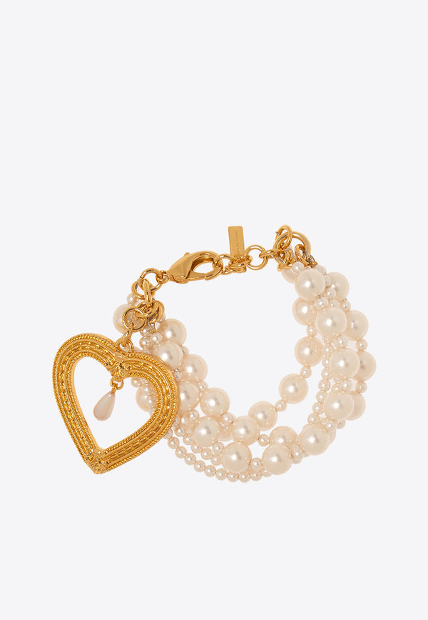 Moschino Faux Pearls Bracelet White 24121 A9161 8495-1003