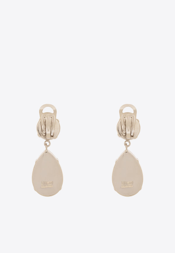 Moschino Jewel Stones Drop Earrings Silver 24121 A9193 8499-1001