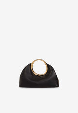 Mini Calino Ring Top Handle Bag in Nappa Leather