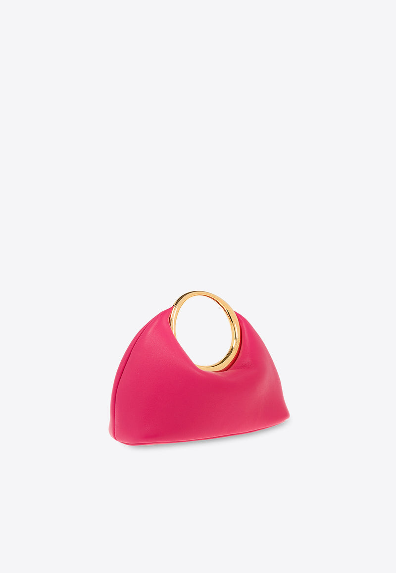 Jacquemus Mini Calino Ring Top Handle Bag in Nappa Leather 241BA395 3171-450 Pink