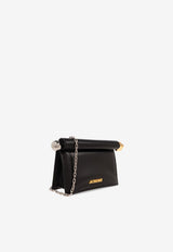 Jacquemus La Petite Pochette Rond Carré Clutch Bag Black 241BA392 3171-990