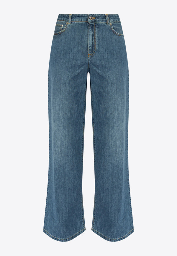 Moschino Basic Straight-Leg Jeans Blue 241D J0305 0422-0295