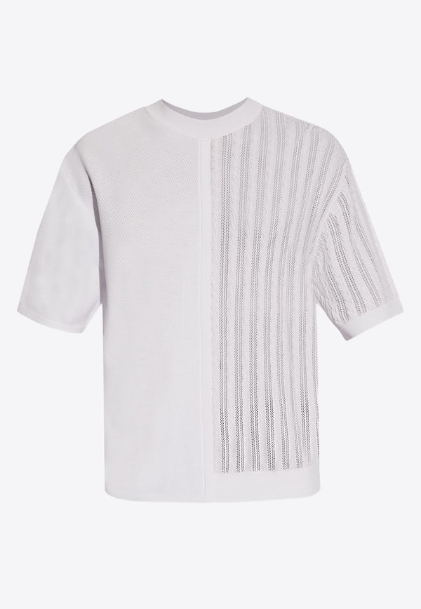 Jacquemus Le Haut Juego knitted T-shirt

 White 245KN423 2379-110