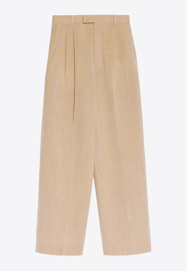 Jacquemus Titolo Pleated Pants Beige 245PA081 1546-150