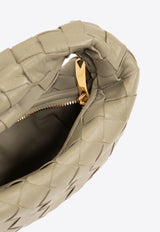 Bottega Veneta Candy Jodie Top Handle Bag in Intrecciato Leather Travertine 730828 VCPP0-2916
