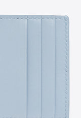 Bottega Veneta Cassette Intrecciato Leather Cardholder Ice 742693 VCQC4-1729