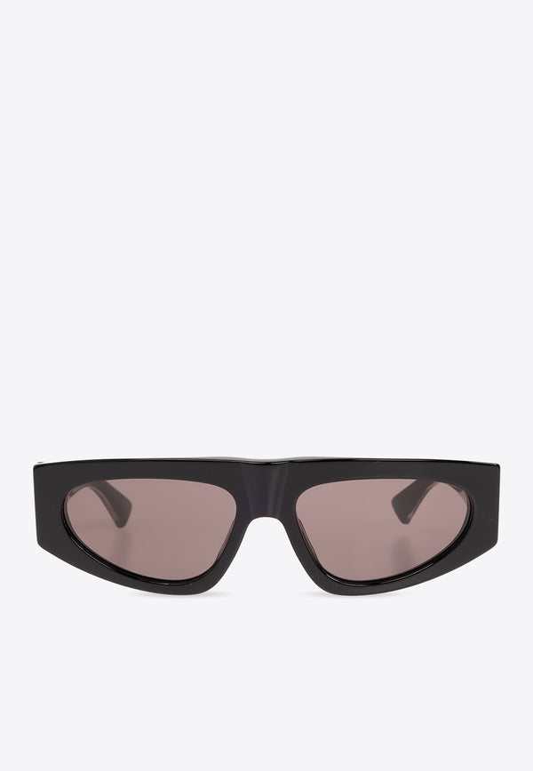 Bottega Veneta Rectangular Logo Sunglasses Gray 779438 VBL80-1338