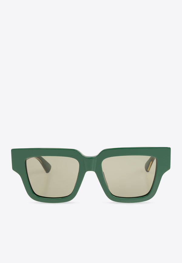 Bottega Veneta Tri-Fold Square Sunglasses Gray 779428 VBL80-3317