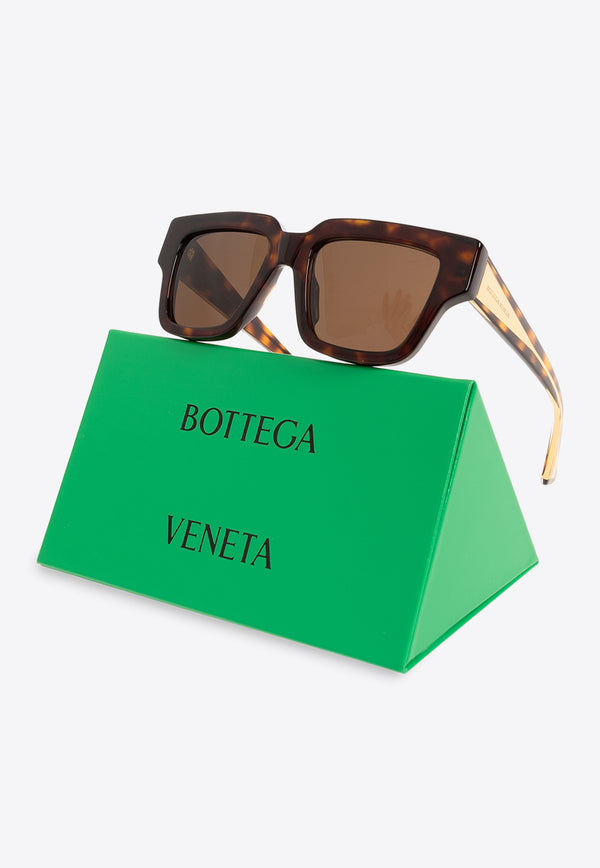Bottega Veneta Tri-Fold Square Sunglasses Brown 779428 VBL80-1716