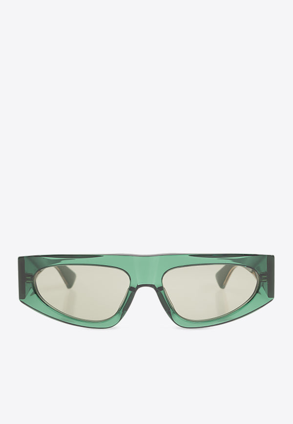 Bottega Veneta Rectangular Logo Sunglasses Gray 779438 VBL80-3317