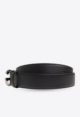 Dolce & Gabbana DG Buckle Leather Belt Black BC4675 AT489-80999