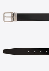 Dolce & Gabbana Brushed Calfskin Belt Black BC4703 AI935-80999