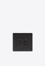 Dolce & Gabbana DG Logo Leather Bi-Fold Wallet Black BP1321 AT489-80999
