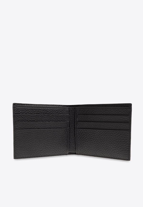 Dolce & Gabbana DG Logo Leather Bi-Fold Wallet Black BP1321 AT489-80999