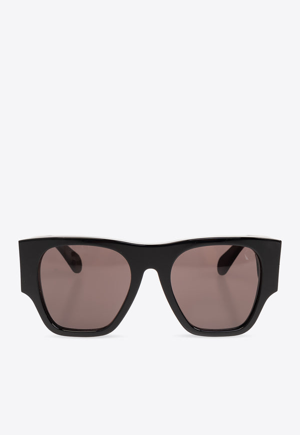 Chloé Naomy Square Framed Sunglasses Gray CH0233S 0-001