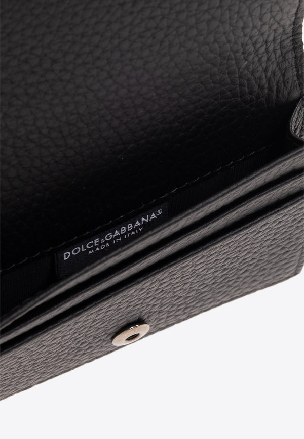Dolce & Gabbana DG Logo Calfskin Cardholder Black BP1643 AT489-80999