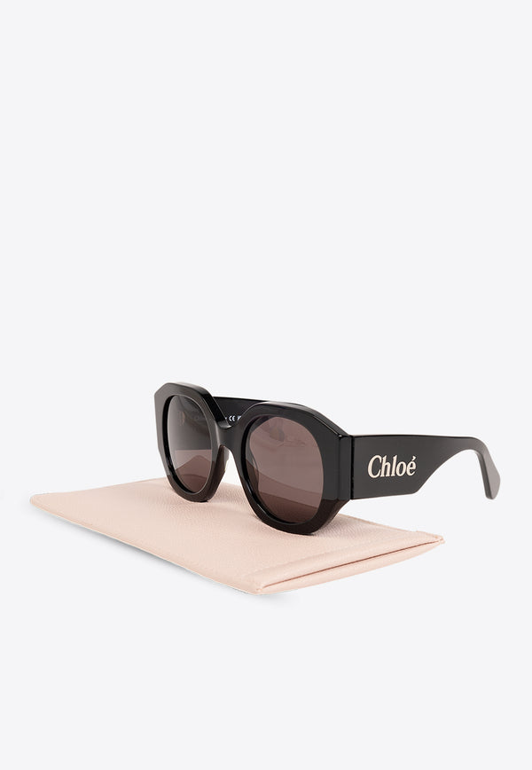 Chloé Naomy Square-Framed Sunglasses Gray CH0234S 0-001